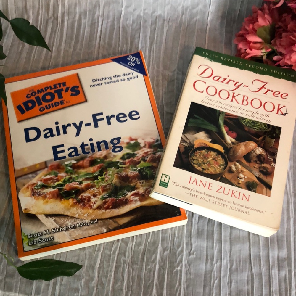 COMPLETE IDIOTS GUIDE TO DAIRY FREE EATING & Dairy Free Cookbook lot of 2 books